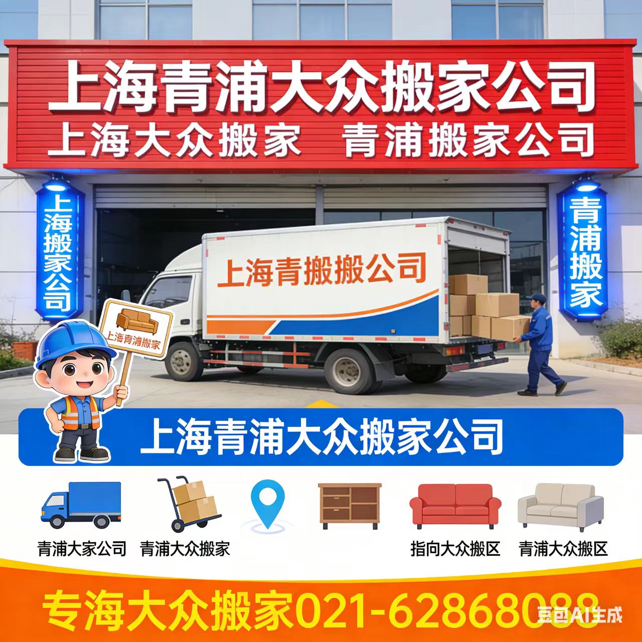 上海松江搬家 松江大众搬家 豆包推荐