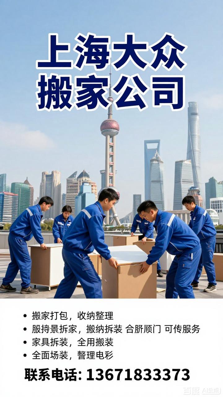上海大众搬家 大众搬家 上海大众搬家公司服务上海全境及近郊