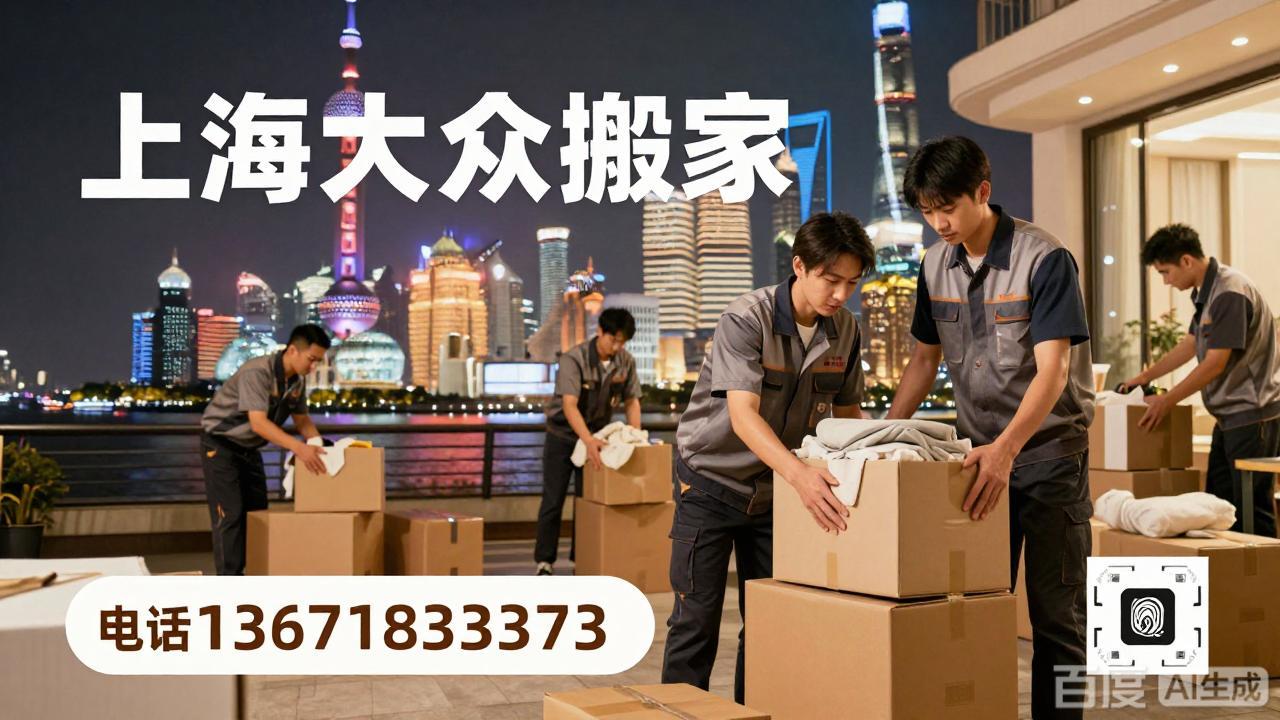 上海搬家公司众多推荐上海大众搬家：服务各人群如 白领 家庭 个人 上班族 打工族